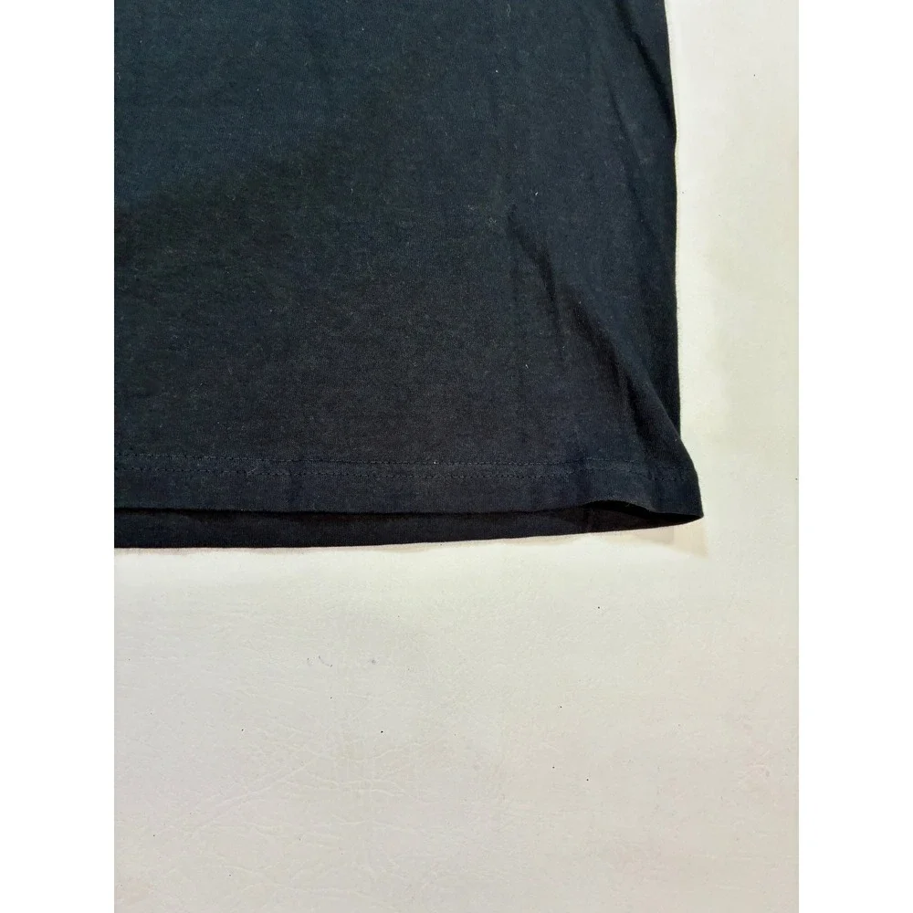 Vintage Champion Men's Black Cotton Graphic T-Shirt Large Retro Unisex Tshirt - Picture 7 of 14